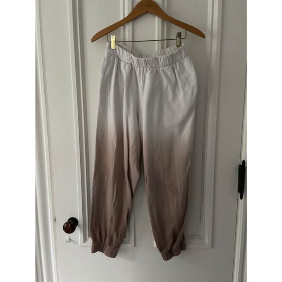 Wild fable cream/brown/mauve two tone fade sweatpants S - Picture 1 of 4